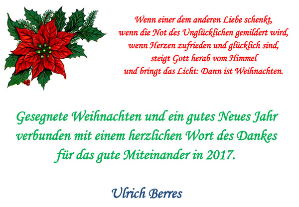 Weihnachtsgruß 2017